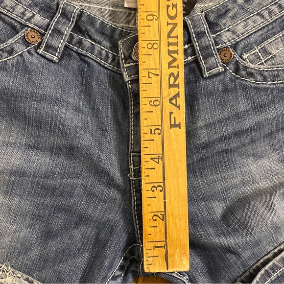 Harley Davidson Jeans Womens 10 Tall Denim Pants Boot Cut Flap Pockets 32”x31” - Picture 11 of 13